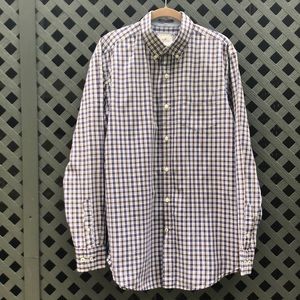 Johnston & Murphy Plaid Casual Button Down Shirt